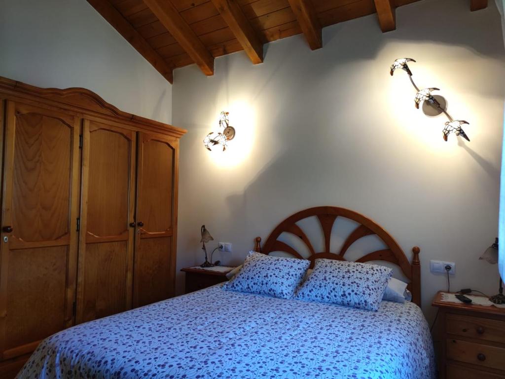 Posteľ alebo postele v izbe v ubytovaní Casa Rural Refugio del Cueto***
