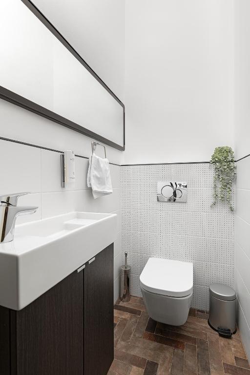 Kúpeľňa v ubytovaní BonBon Style Apartman Budapest