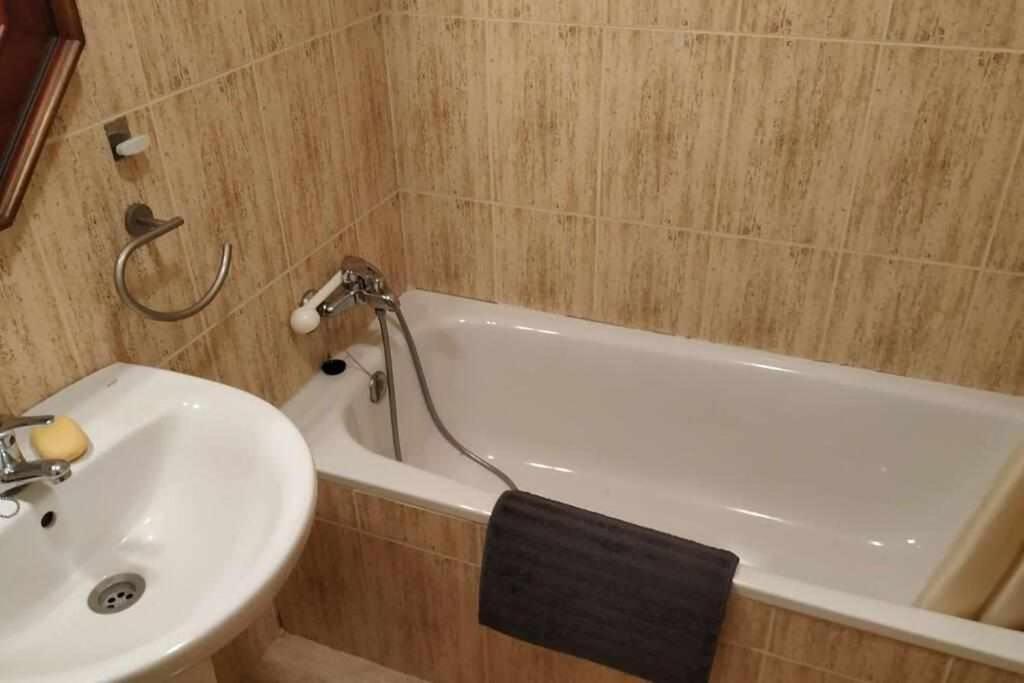 Koupelna v ubytování Ático Elurra FORMIGAL