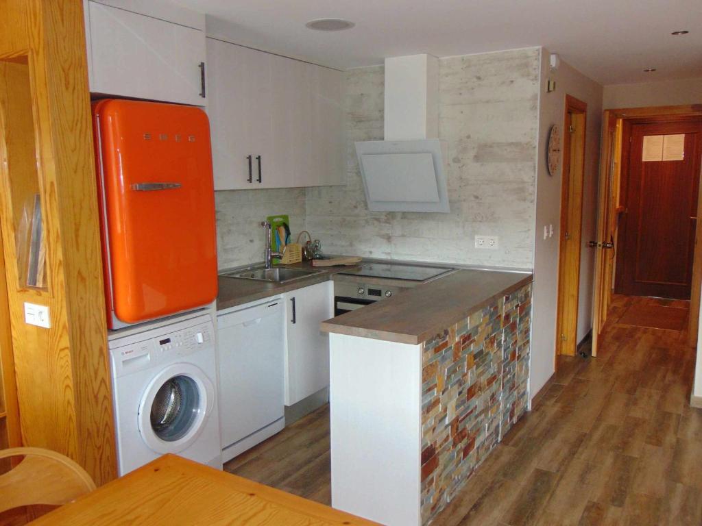 Kuchyň nebo kuchyňský kout v ubytování Apart Centro Formigal WOWRURAL
