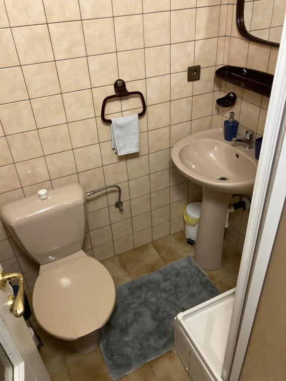 Koupelna v ubytování Penzion Breuer