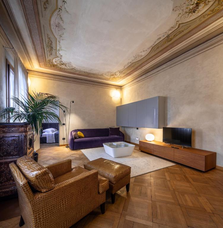 Posezení v ubytování Villa Moro Lin Design Apartments