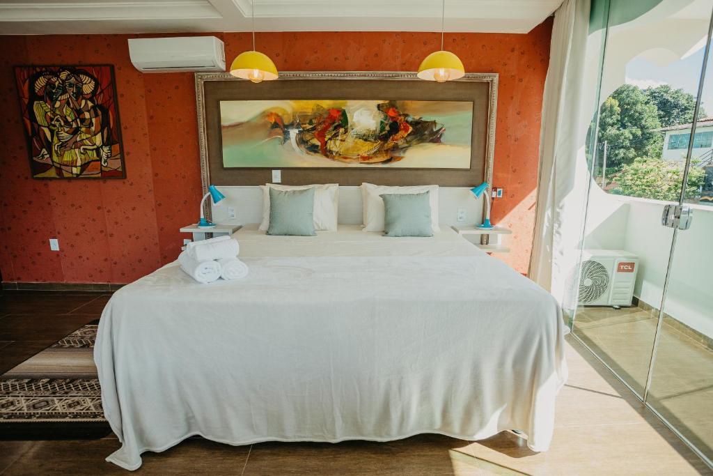 Postel nebo postele na pokoji v ubytování Villa Terragona