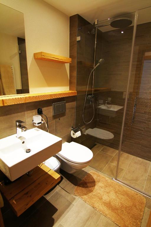 Koupelna v ubytování Amor Lodge