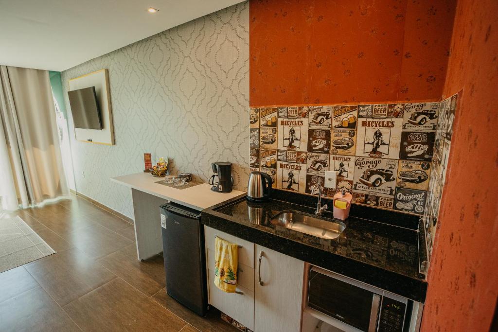 Kuchyň nebo kuchyňský kout v ubytování Villa Terragona