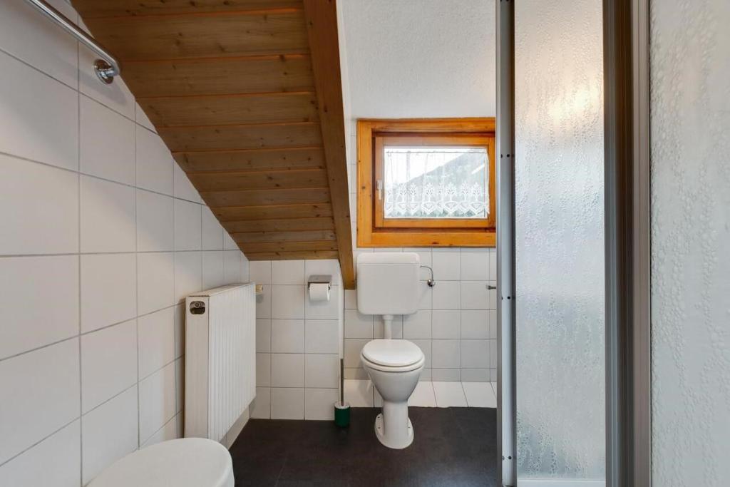 Koupelna v ubytování Chalet Stanzertal