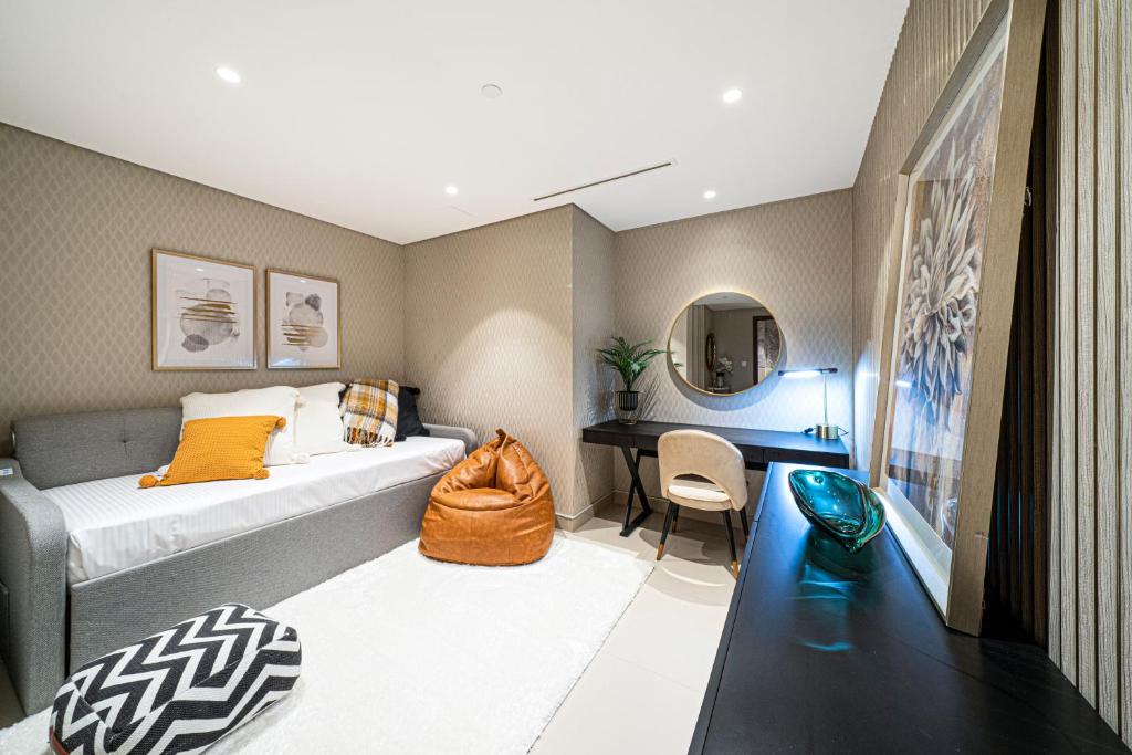 Lux 1 Bed, Terrace 5min Dubai Mall, Burj Khalifa, Dubaj