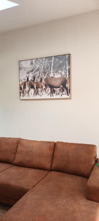 Posezení v ubytování Gîte Chez Doumé