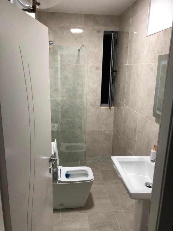 Koupelna v ubytování Cozy GuestHome Korce