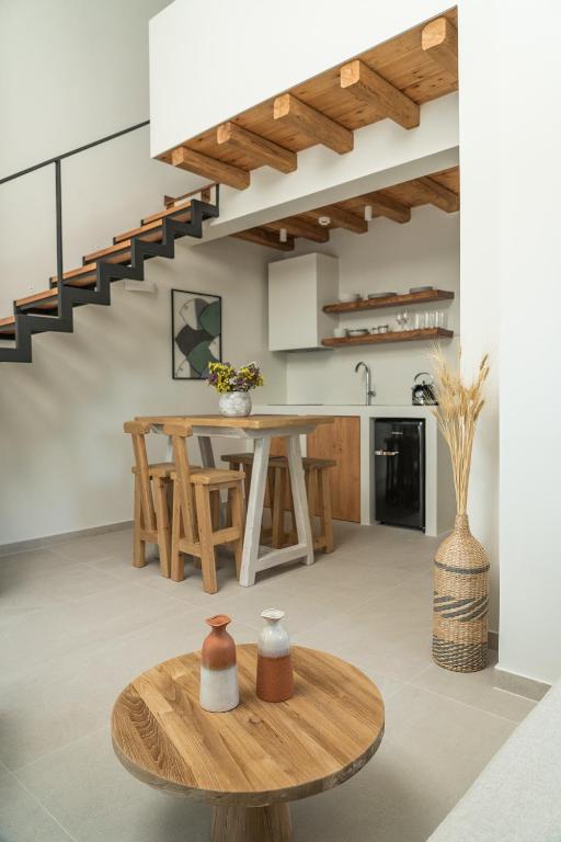 A kitchen or kitchenette at Triantafilia Guesthouse