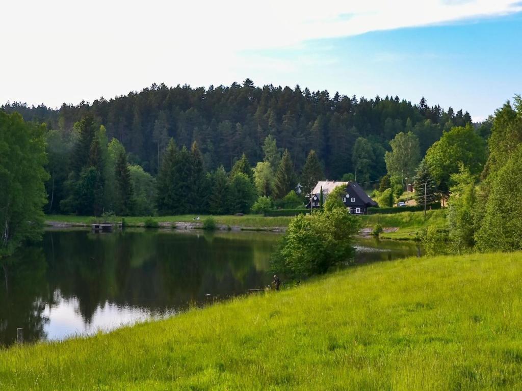Przyroda w pobliżu tego domu w stylu alpejskim