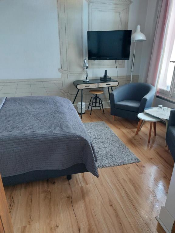 TV a/nebo společenská místnost v ubytování Alte Rentei
