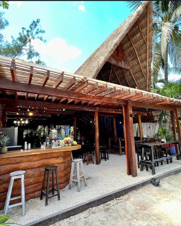 Restaurace v ubytování Tunich Jungle Cabañas