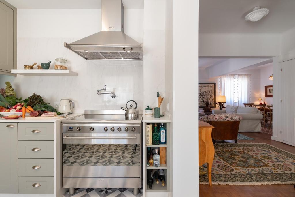 Kuchyň nebo kuchyňský kout v ubytování Casa da Avó Bia