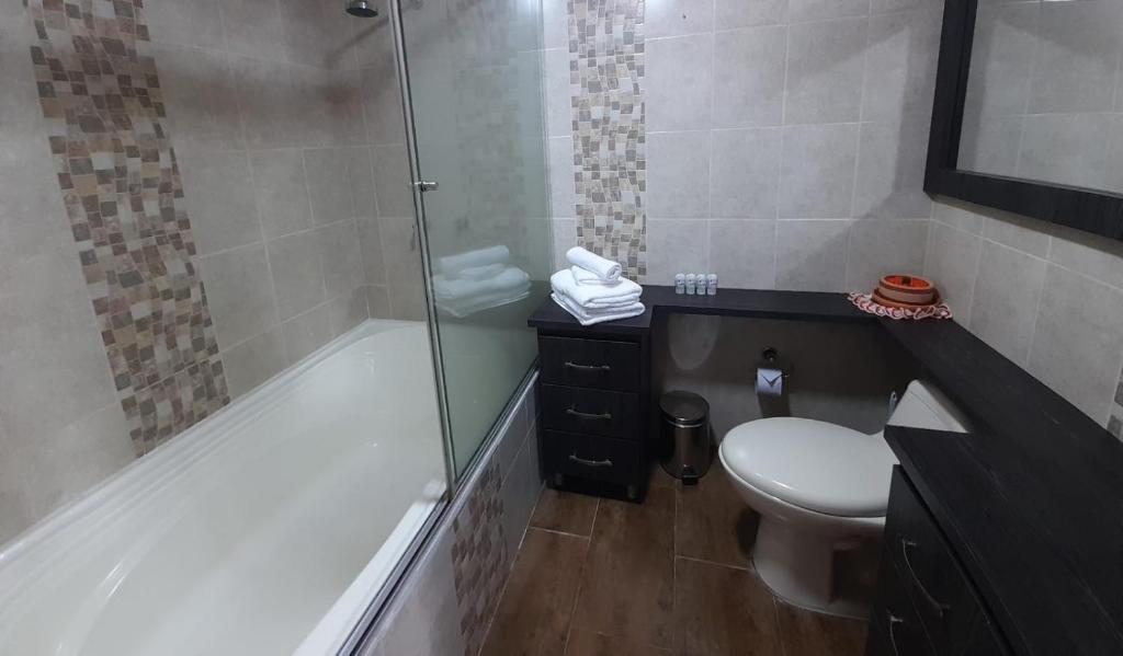 Koupelna v ubytování Hotel Campestre Sueño del Abuelo