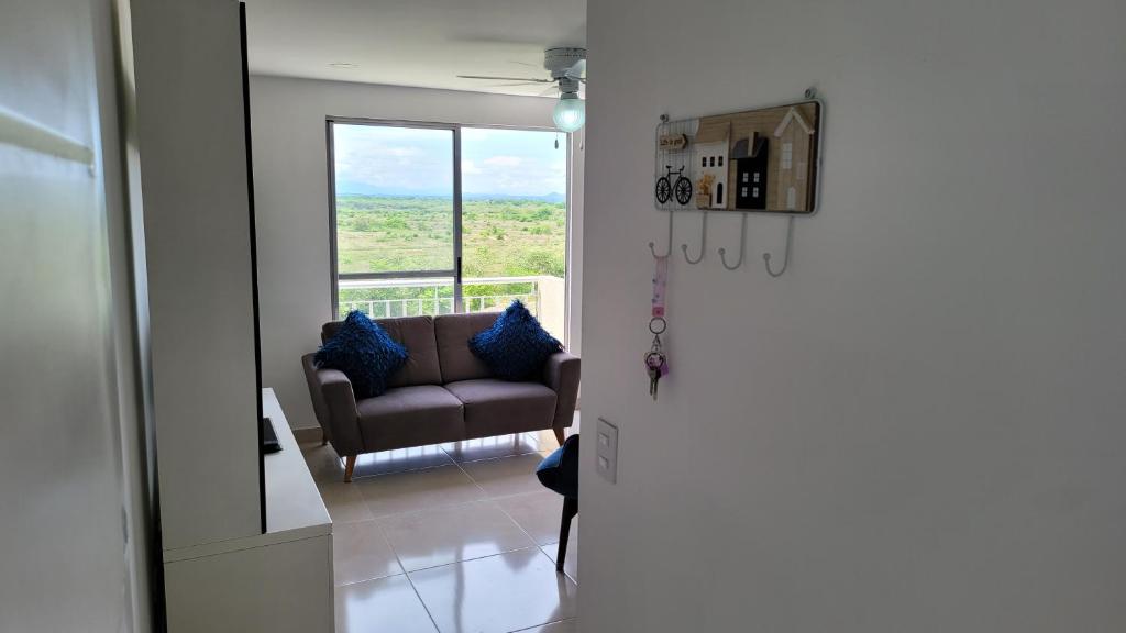 Posezení v ubytování APARTAMENTO NUEVO AMOBLADO Neiva Conjunto Residencial Goya 504