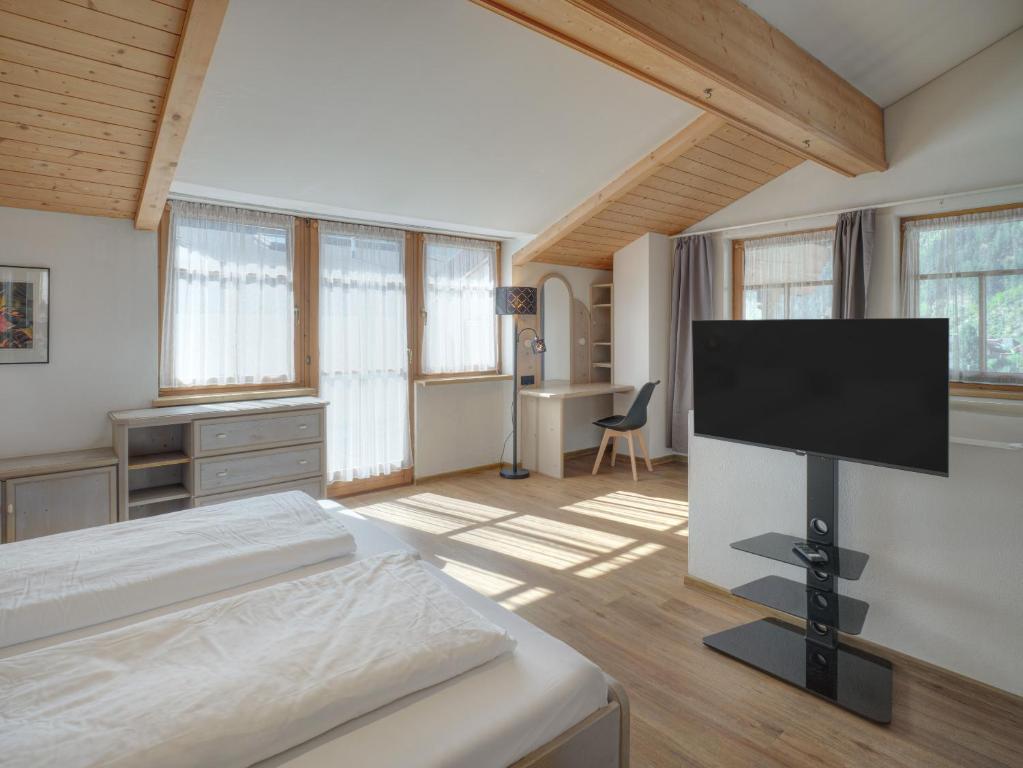 TV a/nebo společenská místnost v ubytování Center Rooms & Apartments