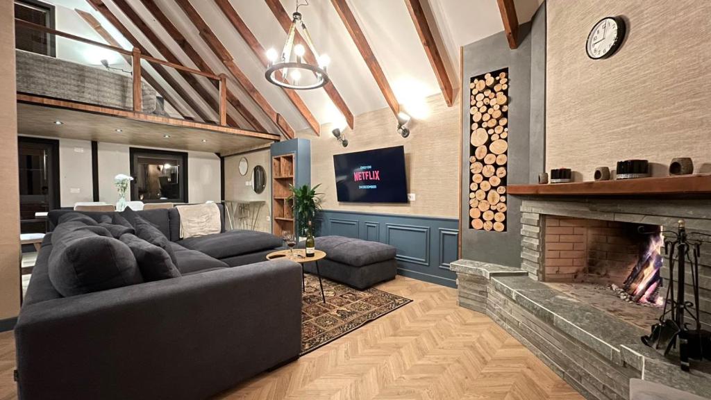 Heart of Tirana Cozy Loft with Fireplace - Image 5