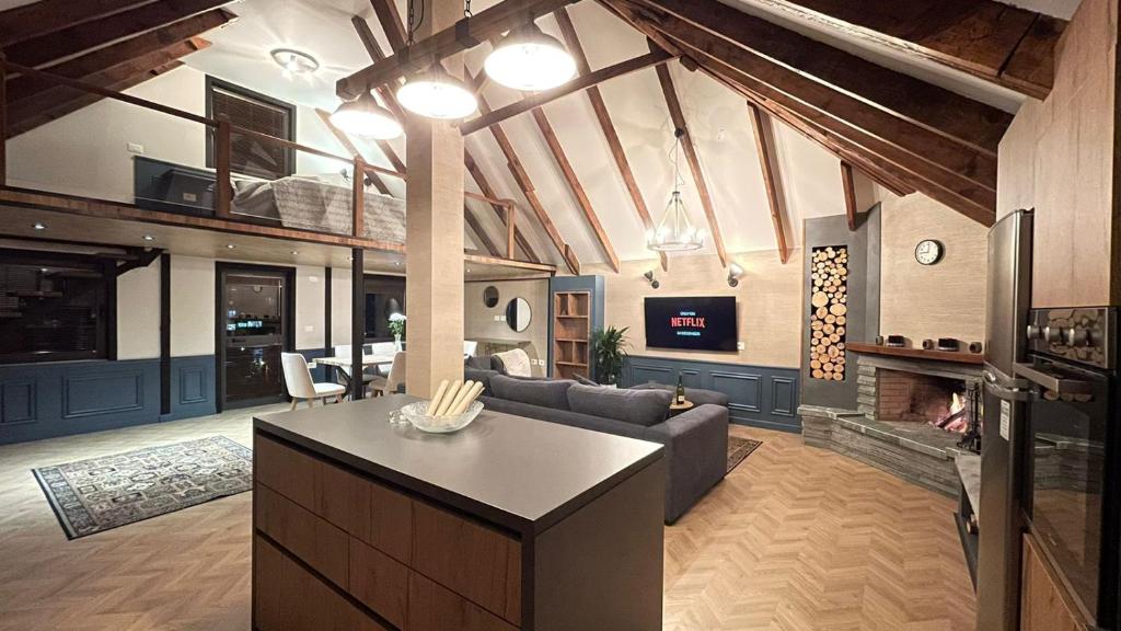 Heart of Tirana Cozy Loft with Fireplace - Image 4