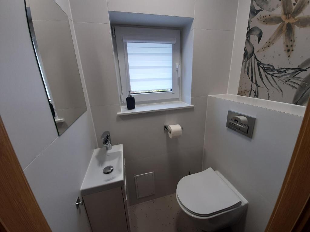 Koupelna v ubytování Willa Rosa-apartamenty z prywatną sauną