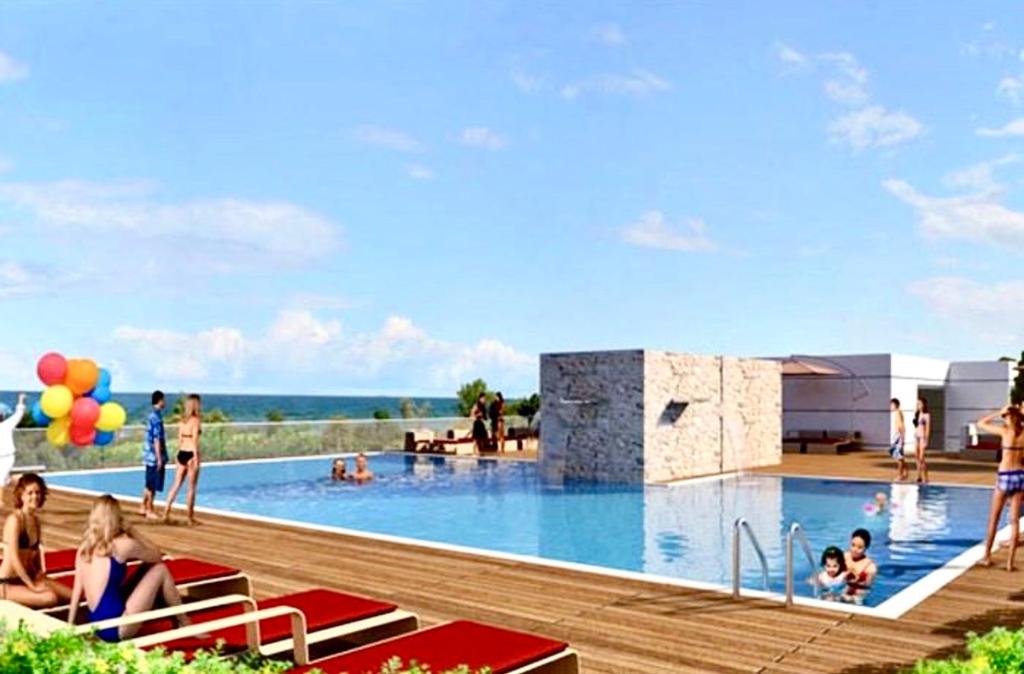 a rendering of a swimming pool at a resort at dream house in istanbul in Istanbul