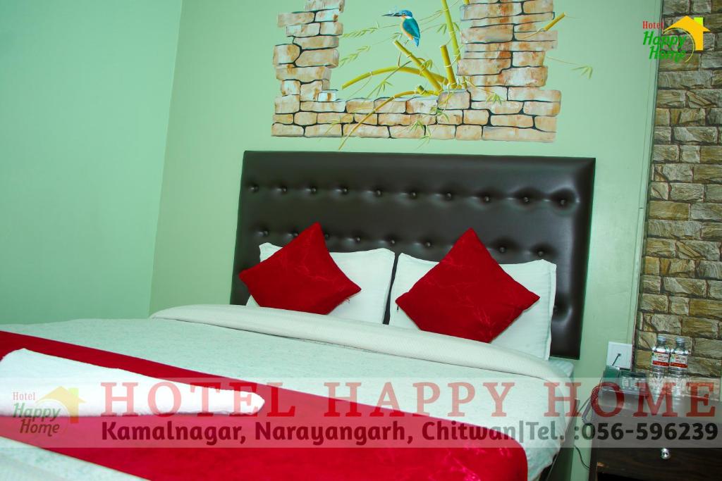 Postel nebo postele na pokoji v ubytování Hotel Happy Home