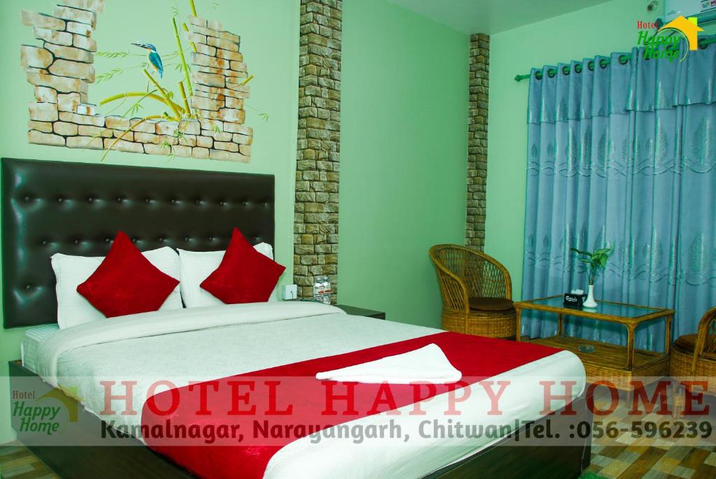 Postel nebo postele na pokoji v ubytování Hotel Happy Home