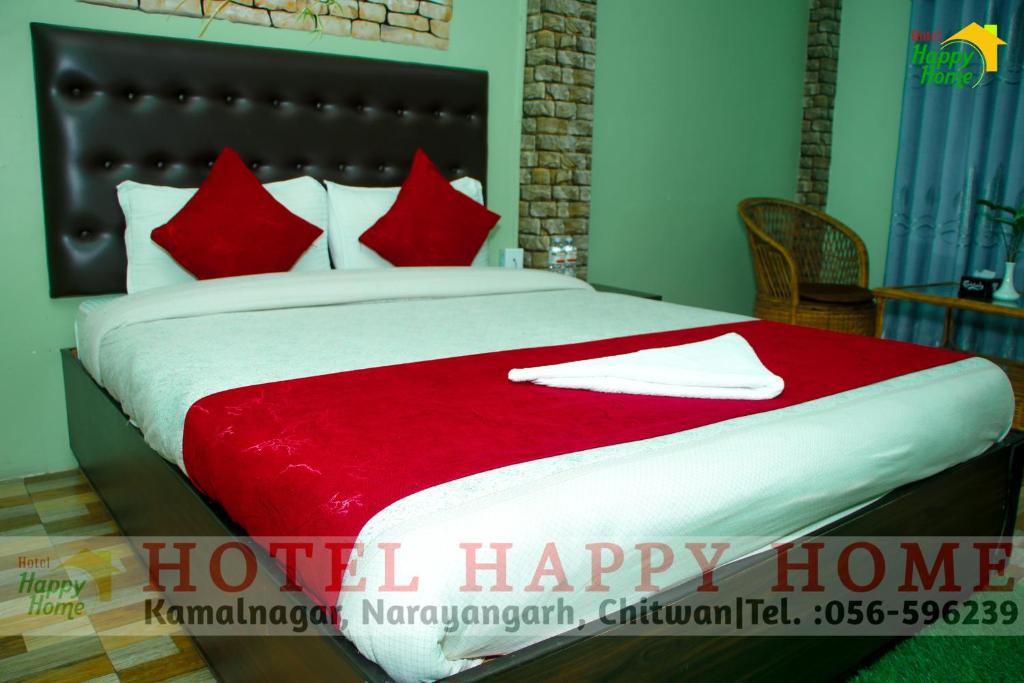 Postel nebo postele na pokoji v ubytování Hotel Happy Home