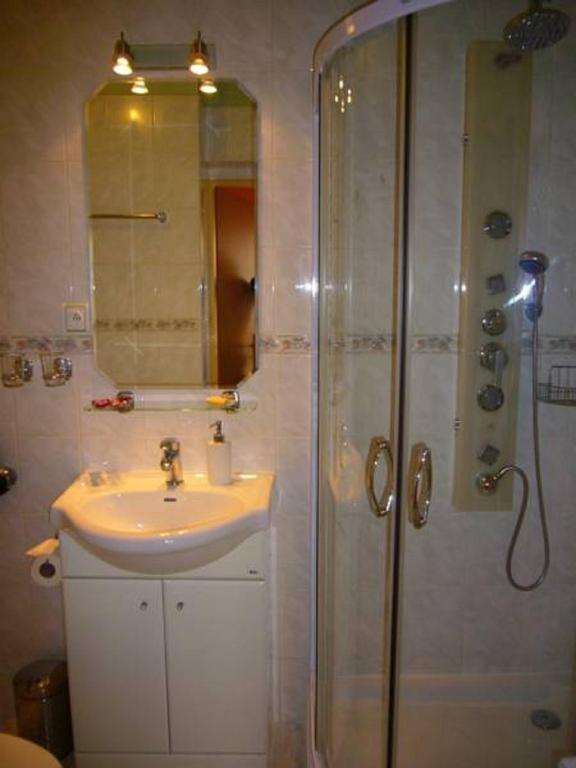 Koupelna v ubytování Pension Villa Marit