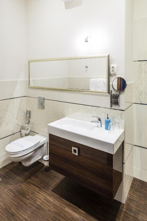 Koupelna v ubytování Hotel Ankavi