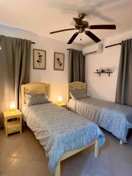 Postel nebo postele na pokoji v ubytování Excelente apartamento en Las Terrenas, Playa Punta Popi.