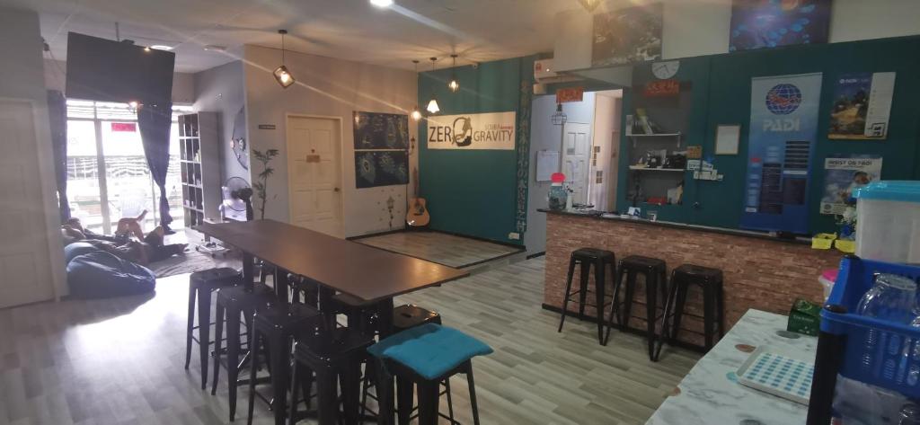 Kuchyň nebo kuchyňský kout v ubytování Zero Gravity Homestay 零重力民宿