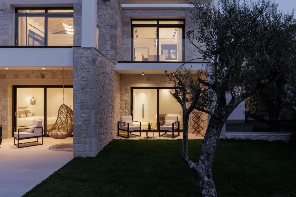Posezení v ubytování Luxurious Villa Trinity