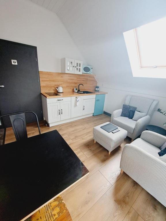Kuchyňa alebo kuchynka v ubytovaní apartament BB