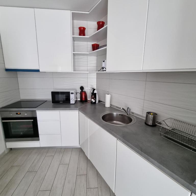 Kuchyňa alebo kuchynka v ubytovaní Apartman Magnolija Umag