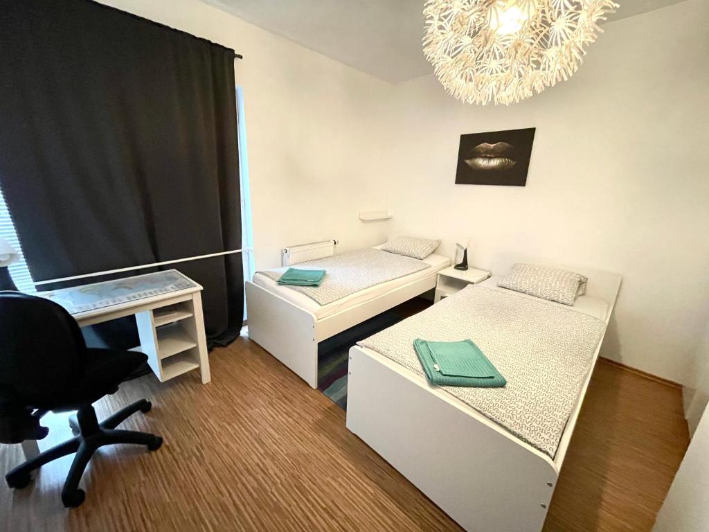 Posteľ alebo postele v izbe v ubytovaní Big DREAMS apartment