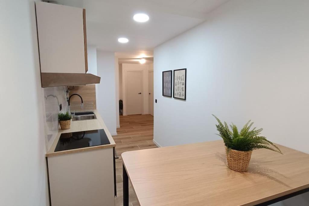 Kuchyň nebo kuchyňský kout v ubytování BOUTIQUE Apartment AVE Centro Lleida
