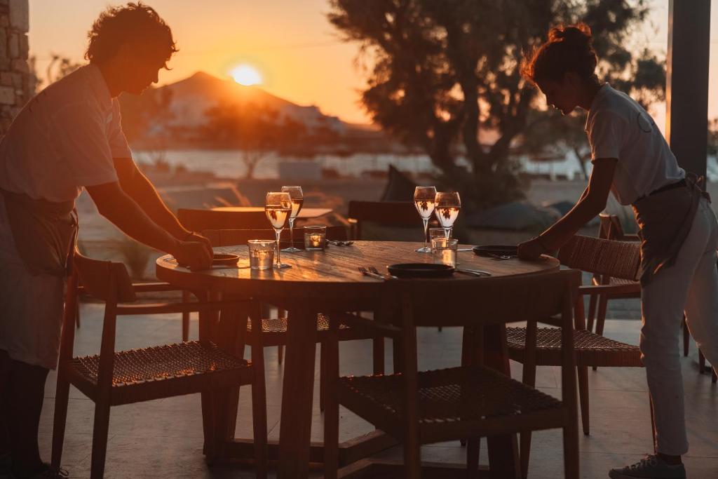 Nápoje v ubytování Cove Paros