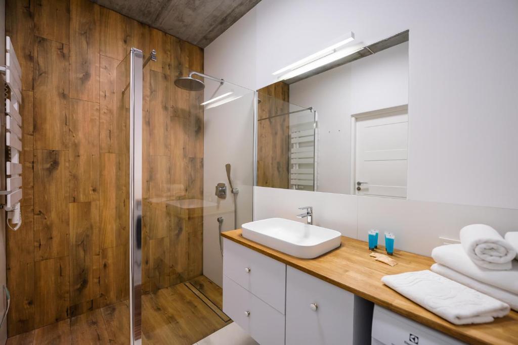 Kúpeľňa v ubytovaní Ingenious Wilanów Oasis Apartment