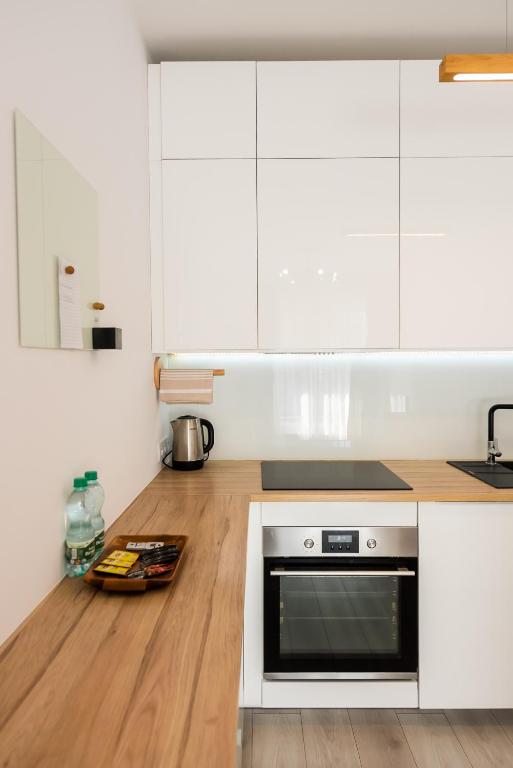 Kuchyňa alebo kuchynka v ubytovaní Ingenious Wilanów Oasis Apartment