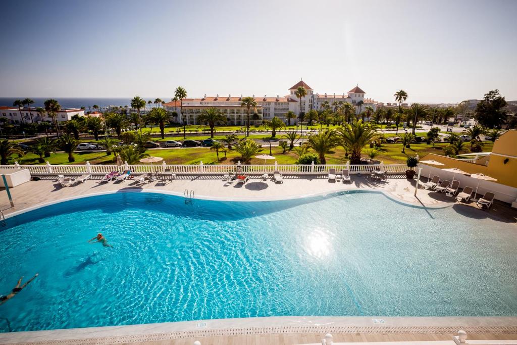 an overhead view of a swimming pool at a hotel at Playa del Duque-Amazing views 2 bedroom in Adeje