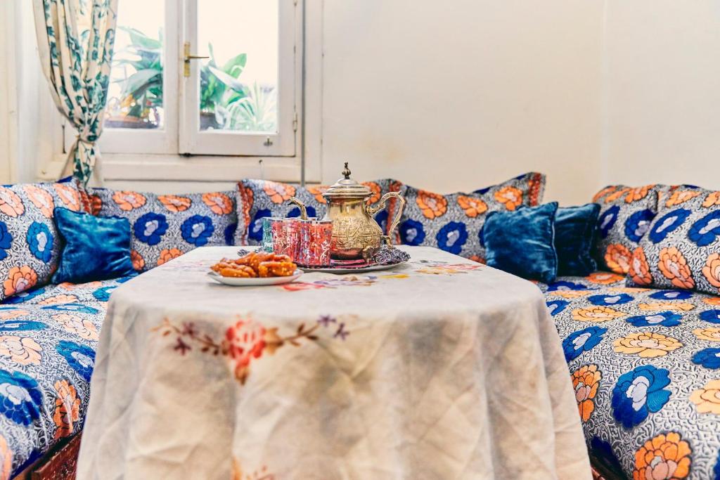 Cama o camas de una habitación en Tetouan house