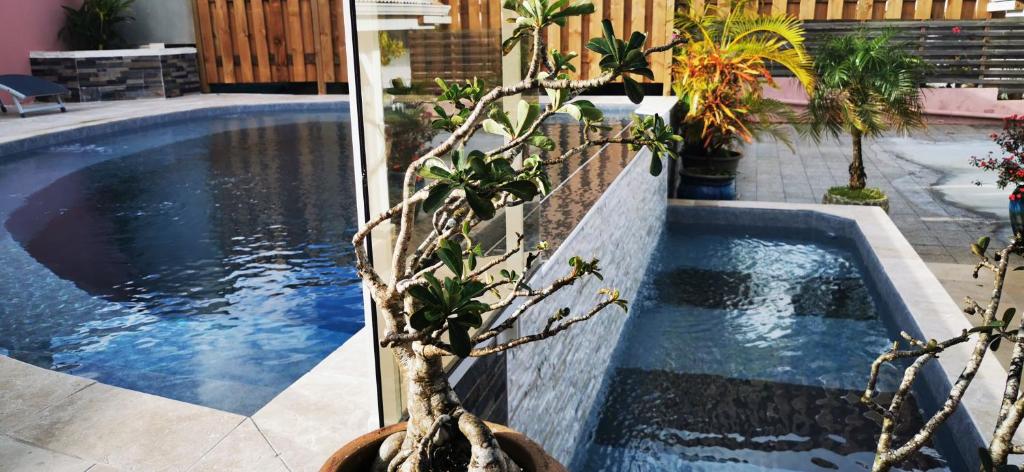 Bazén v ubytování Résidence B&L Lagon : Bungalow Atoll nebo v jeho okolí