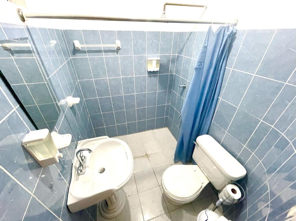 Koupelna v ubytování Casa Umay