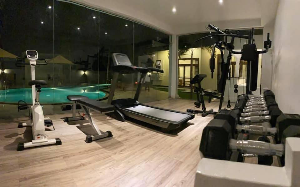 Fitness centrum a/nebo fitness zařízení v ubytování Serenity Villa Dambulla