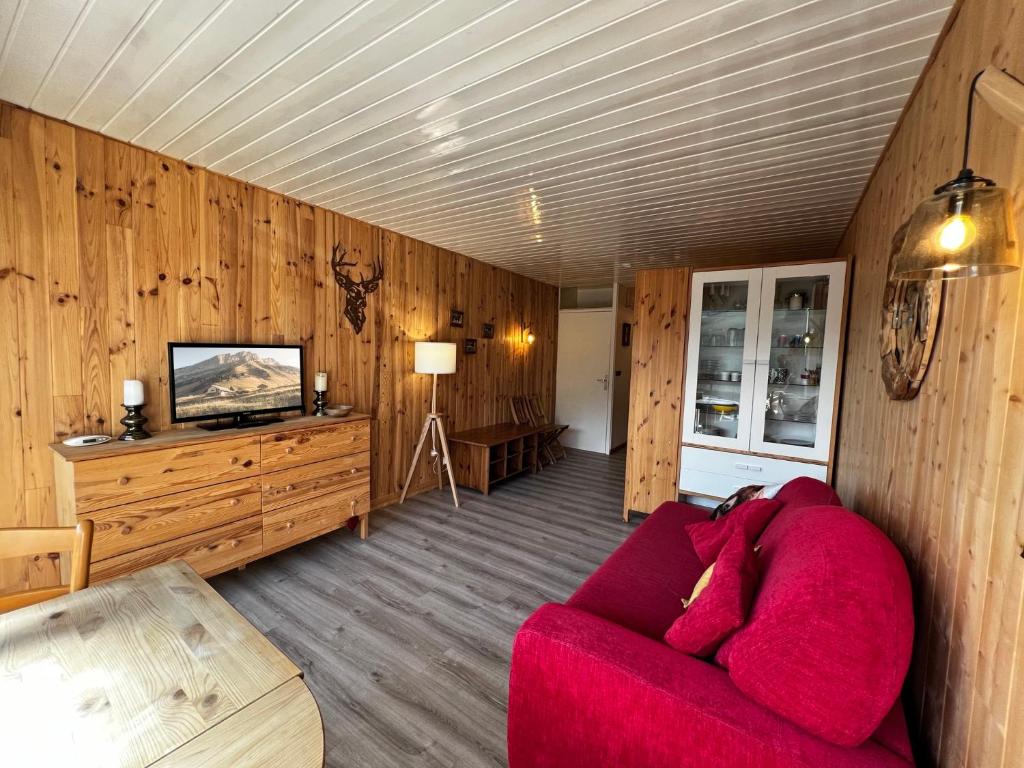 Et tv og/eller underholdning på Aiguille Verte 28 - Studio avec vue