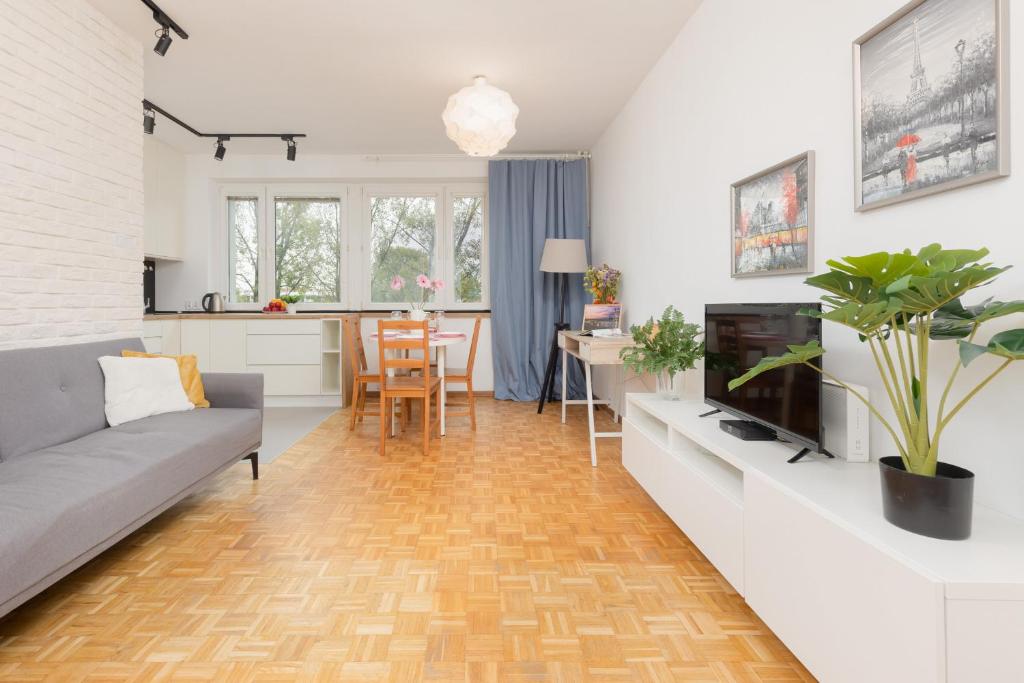 Posedenie v ubytovaní Warsaw Magellana Apartment by Noclegi Renters