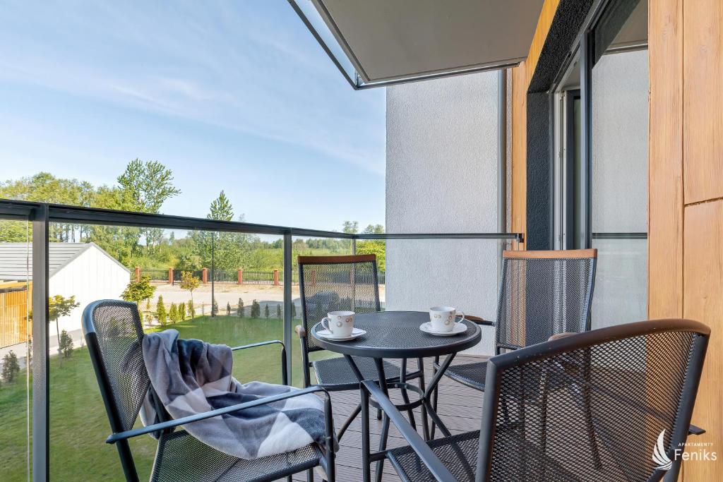 Balkón alebo terasa v ubytovaní Feniks SPA Apartments 10 by Jantar Apartamenty Kołobrzeg