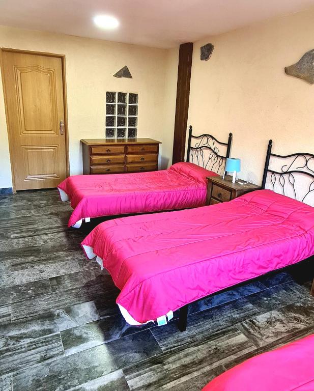 Postel nebo postele na pokoji v ubytování Casa la hijita