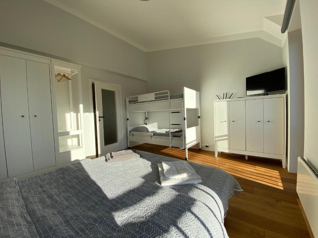 Kuchyň nebo kuchyňský kout v ubytování Apartmán HYGGE Bratrouchov